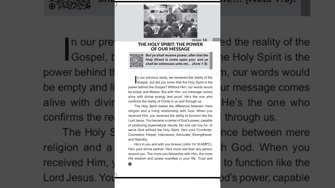 RHAPSODY//THE HOLY SPIRIT: THE POWER OF OUR MESSAGE// 16TH OF JANUARY, 2026.#rhapsodyofrealities 