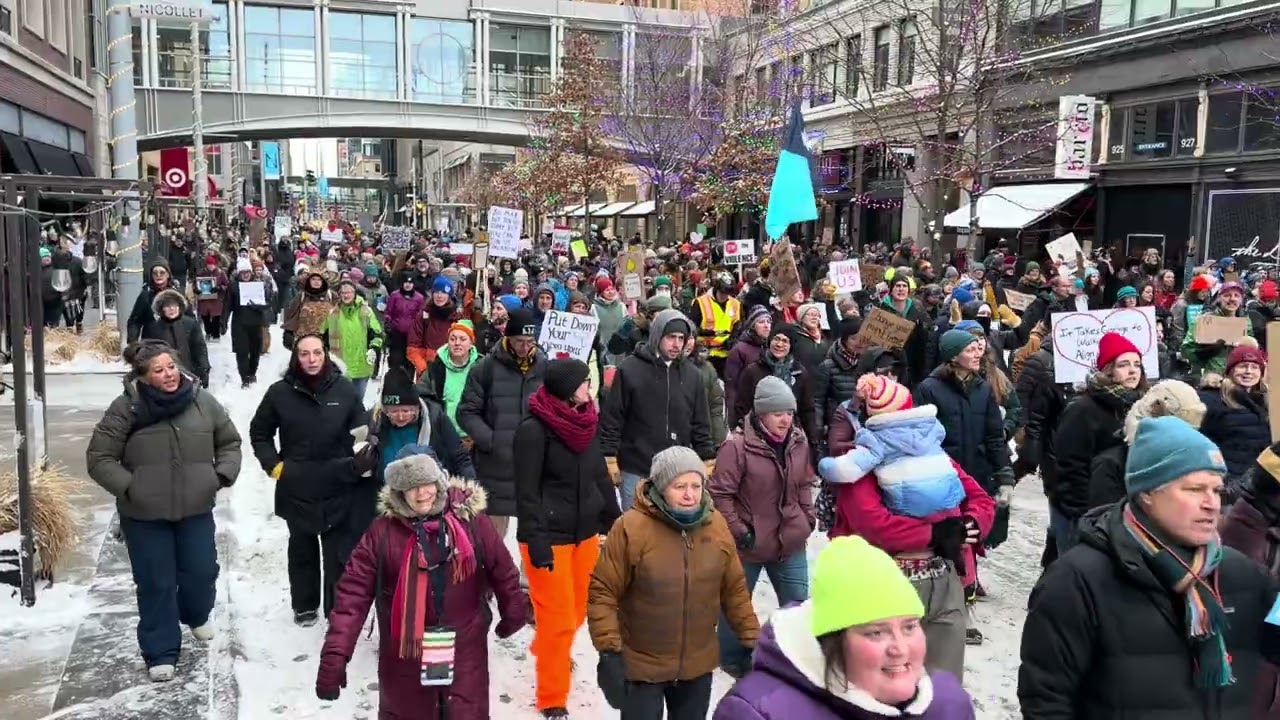Singing Activists March Through Minneapolis