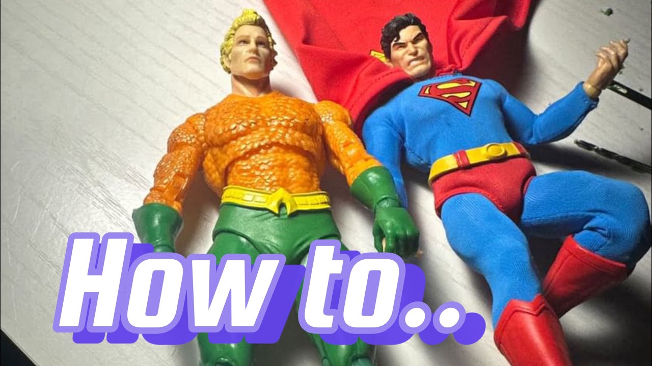 How to shorten height on a McFarlane DC figure