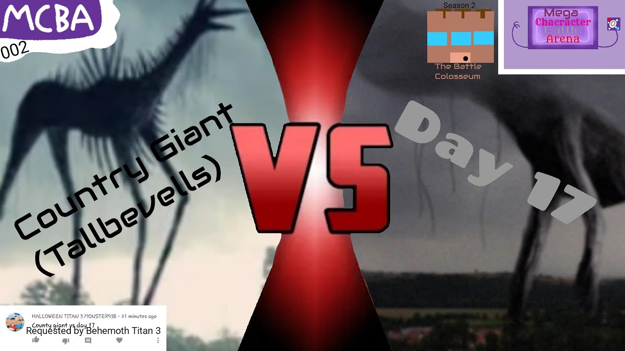 Mega Character Battle Arena Season 2 Ep2: Country Giant VS Day 17