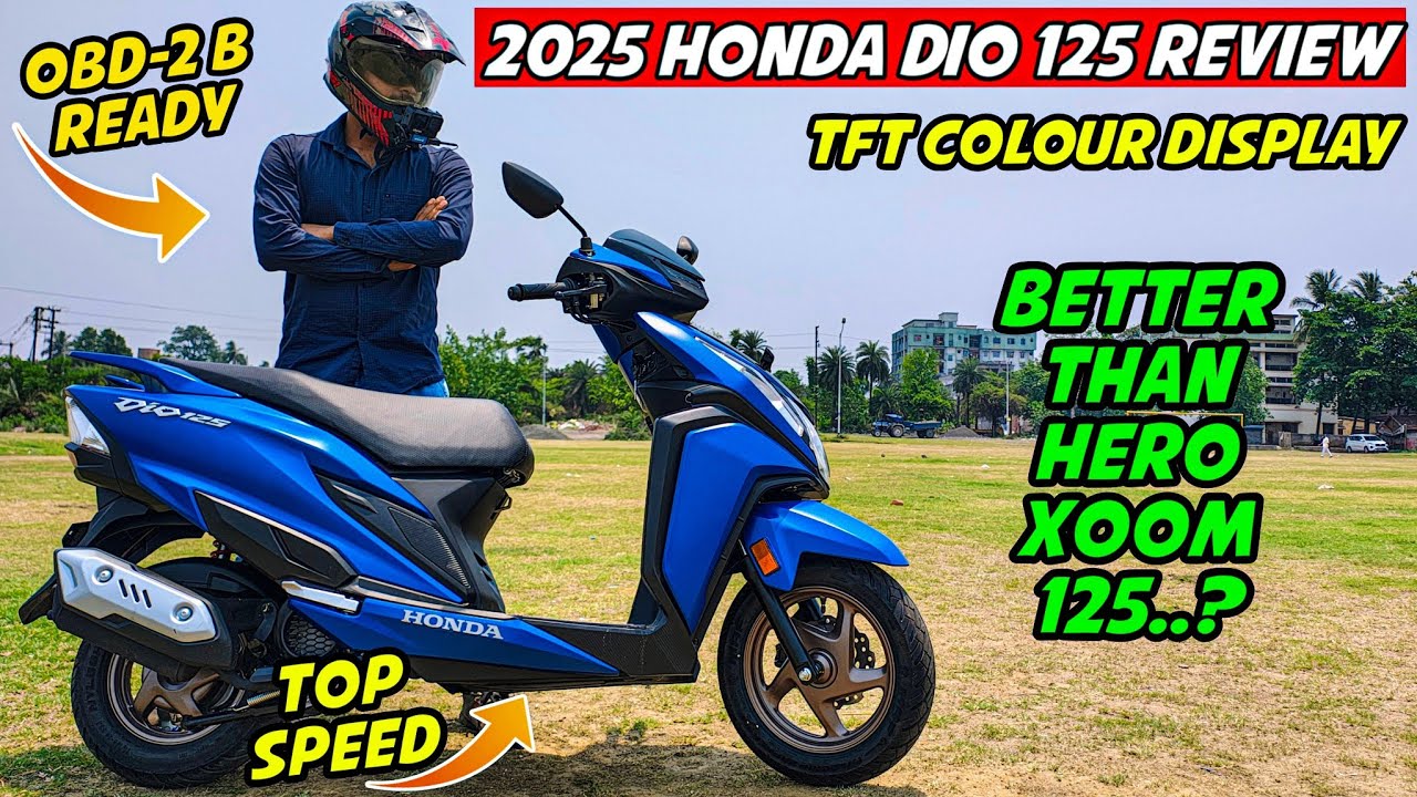 2025 New Honda Dio 125 OBD-2B Review|| TFT colour display - Better Than Hero Xoom 125 ..?