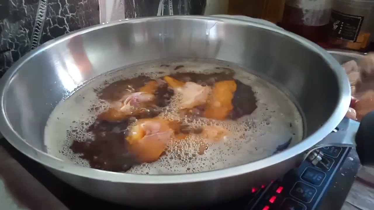 sayur ensabi goreng basah//sayap ayam goreng//ikan sultan sup pedas//menu ringkas untuk pagi