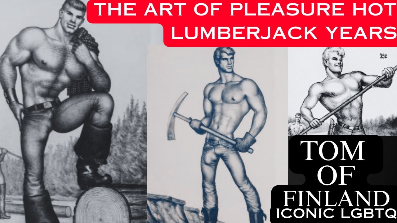 #2 Sizzling Hunks Art Of Pleasure Tom of Finland Art Gay Illustrations Gay Art History Photomontage