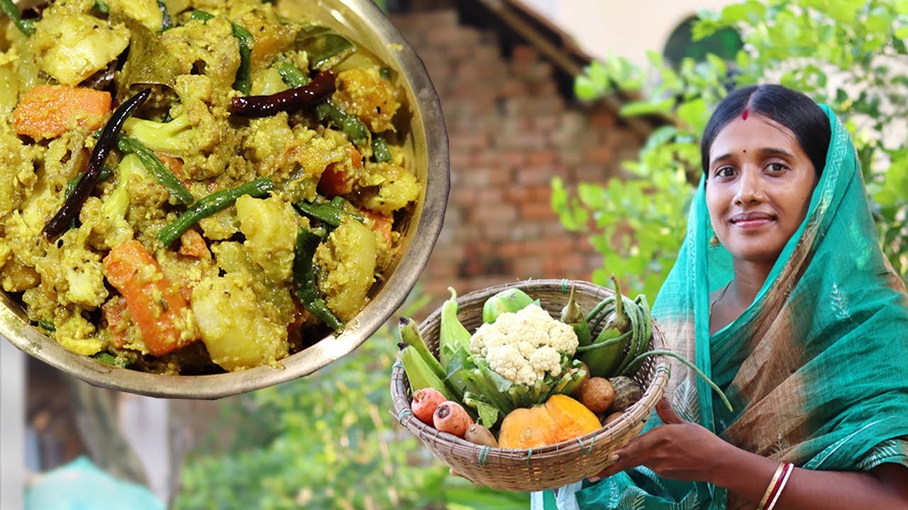 Bengali Bhoger Labra Recipe || মায়ের ভোগ নিবেদনে নিরামিষ লাবড়া রান্না ||