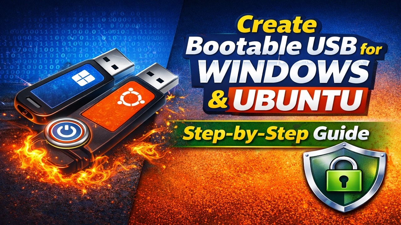Create Bootable USB for Windows & Ubuntu | Step-by-Step Guide
