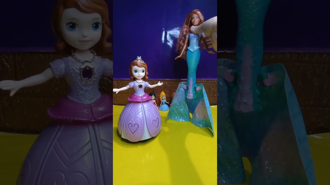 CUTE TRANSFORMING PRINCESS SOPHIA AND TRANSFORMING MERMAID ARIEL #disneyprincess