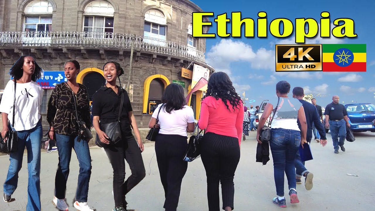 ፒያሳ- Addis Ababa Walking Tour (#353)  Piassa-70Dereja, 🇪🇹 Ethiopia [4K]