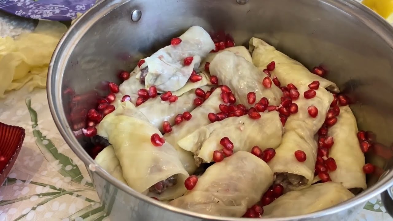 Долма из Гуся! Азербайджанская кухня!👌Delicious goose food Dolma - Taste of Azerbaijan