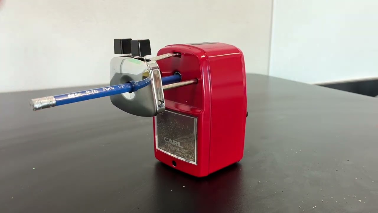 Pencil sharpening with Carl! 
