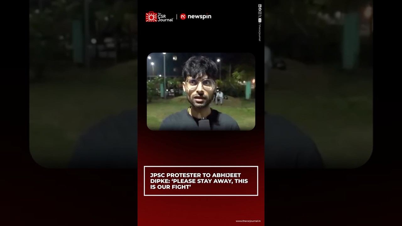 JPSC students urge #AbhijeetDipke to stay away, reaffirming the protest is student-led and peaceful.