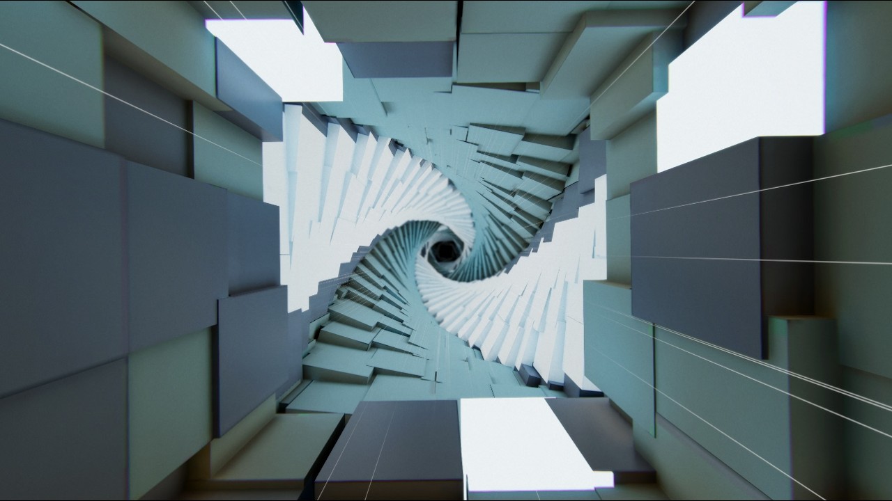 Procedural Tunnel Environment | Geometry Nodes × Unity