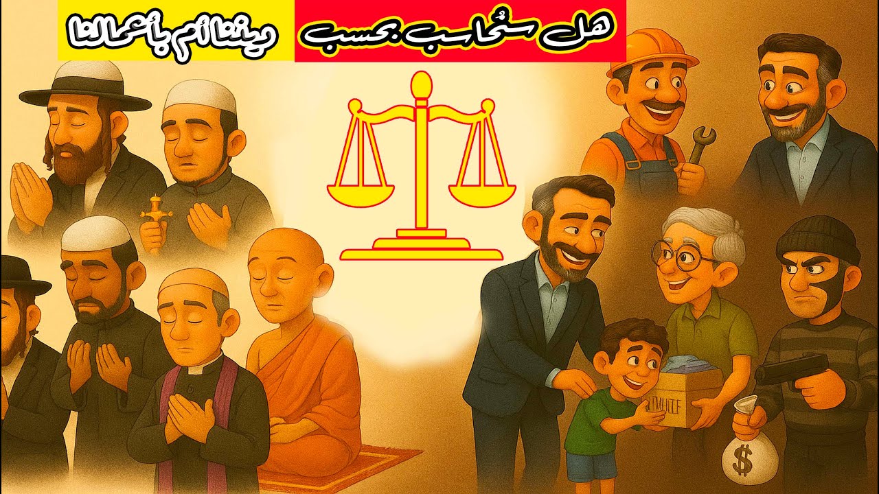 هل سيحاسبنا الله على ديننا أم أعمالنا؟ @hussein.ch2
