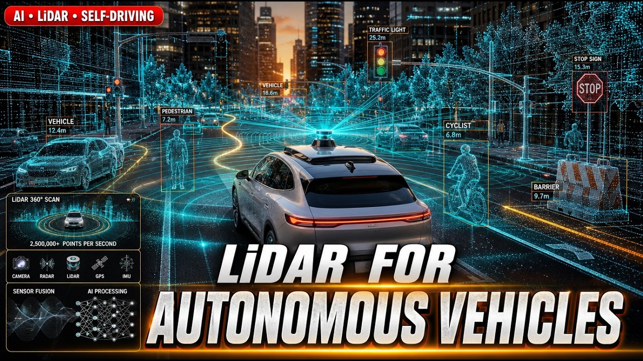 Как используется дистанционное зондирование LiDAR для автономных транспортных средств?