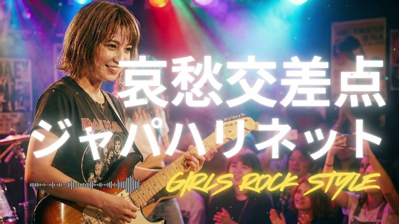 🎸哀愁交差点 ジャパハリネット｜ガールズロックバンドが演奏してみた｜ AI cover