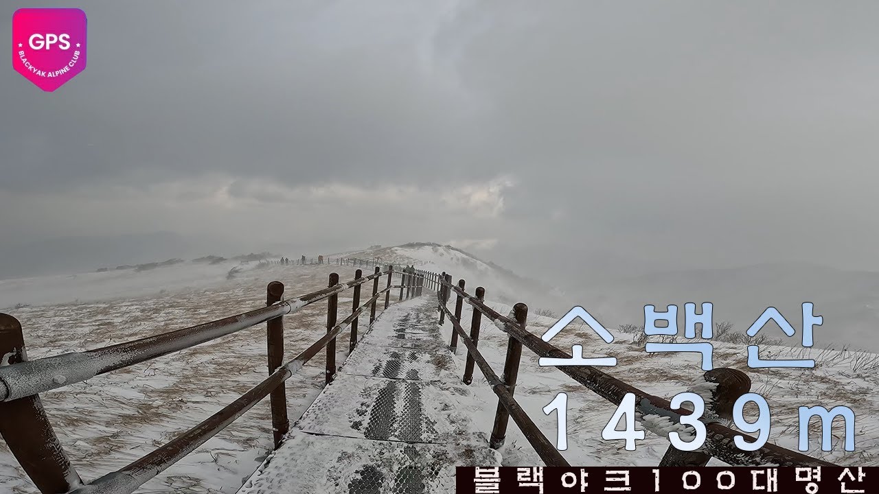 (충북단양) 거센바람과 눈까지 내려 너무 힘들었던 겨울산행 소백산 등반 ㅣ 荒風と共に雪まで降りすごく大変だった冬の山のぼり小白山