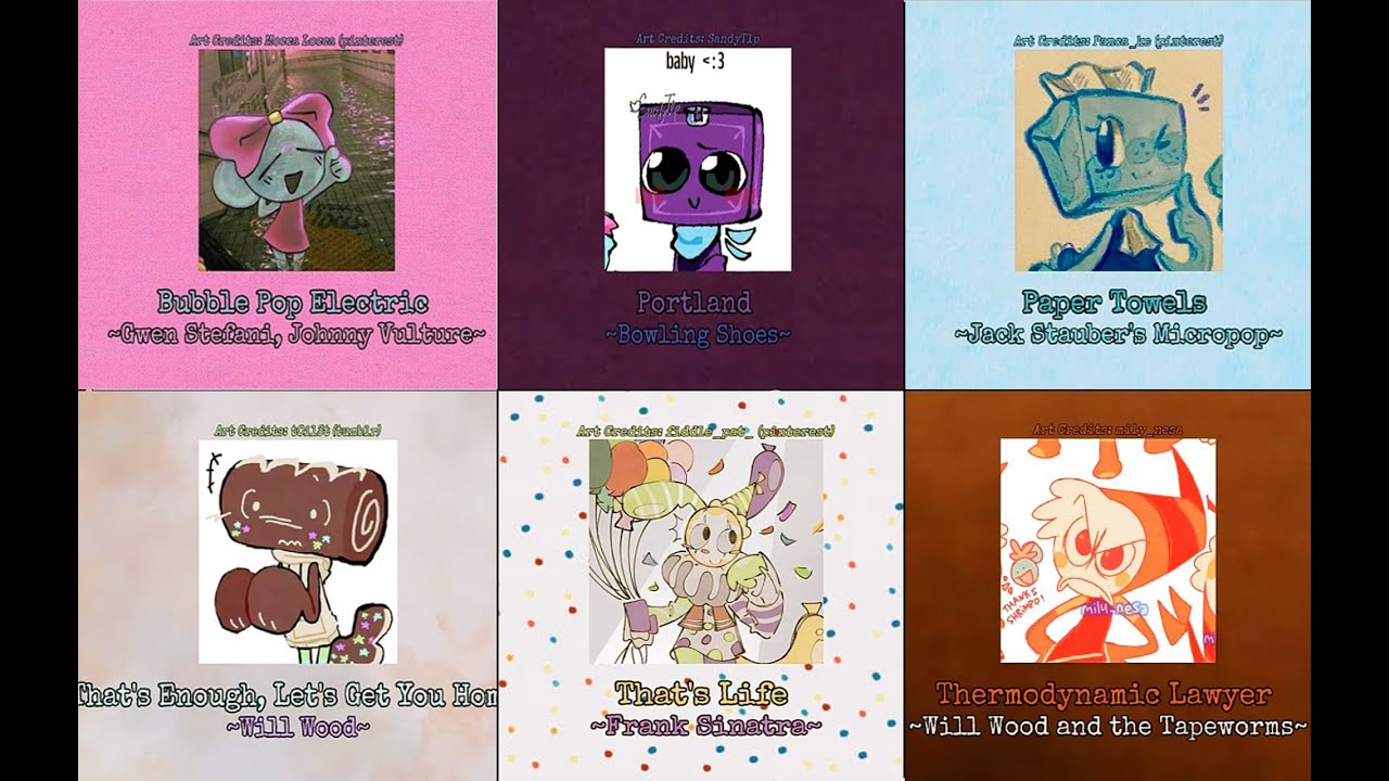 💚Dandy's World ~ Common Toons' Playlists!💚{Poppy, Boxton, Tisha, Cosmo, Looey, and Shrimpo}