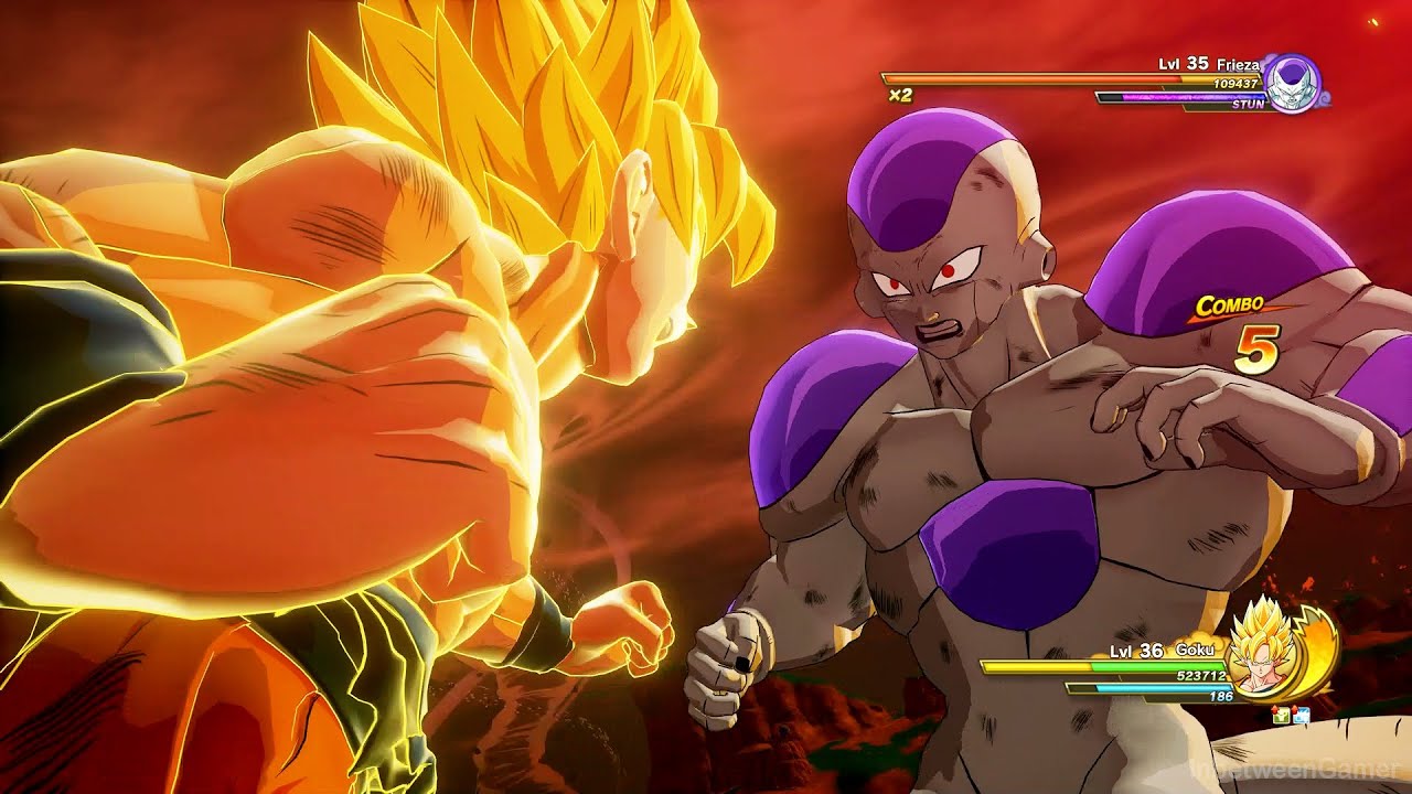 Dragon Ball Z: Kakarot - Супер Сайян Гоку против финальной формы Фризы, битва с боссом
