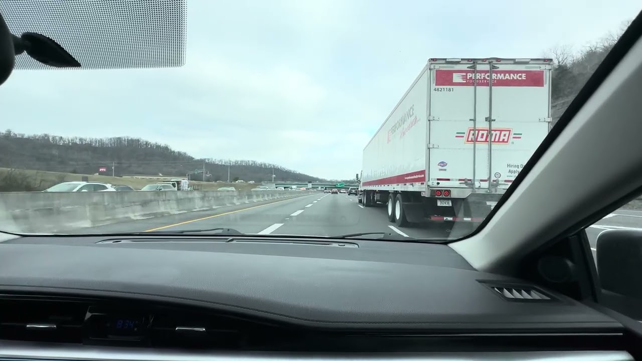 Snowy Monday Morning Commute - Nashville - 4K - Unedited, RAW, POV