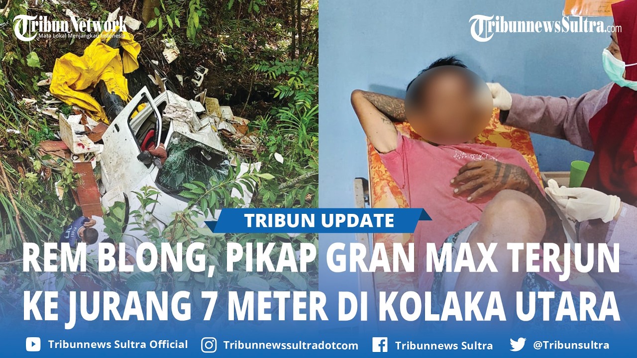 Mobil Pikap Terjun ke Jurang Gegara Rem Blong di Pendakian Sarimi Kolaka Utara Sulawesi Tenggara