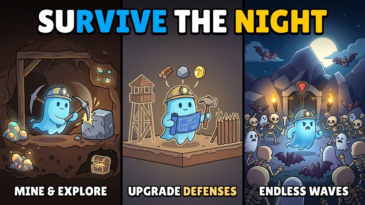 hold the mine defending against endless waves