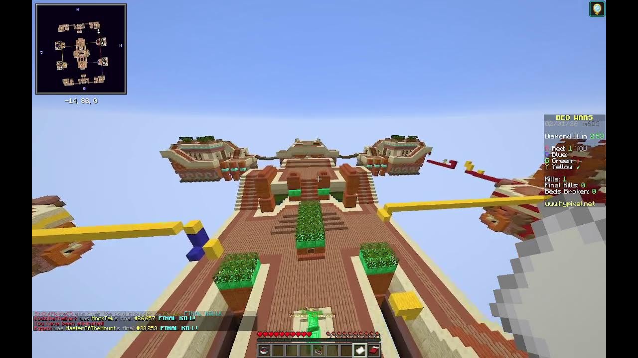 Getting destroyed in Bedwars