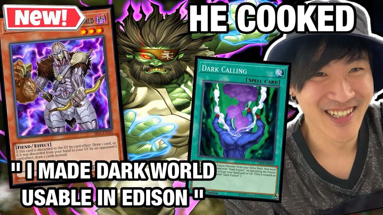 THIS SAUCY DARK WORLD Deck WENT UNDEFEATED!!!! 🔥 EDISON FORMAT DECK PROFILE [FT.@BenevolenceYGO]