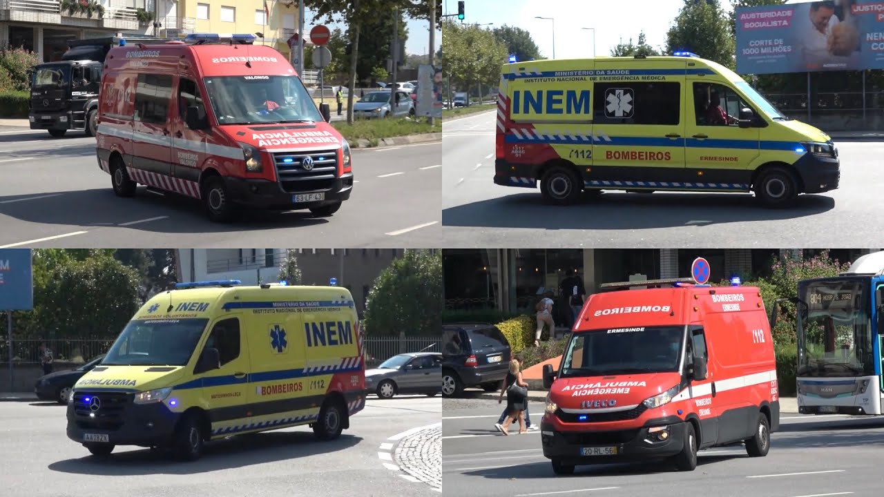[PORTO] Ambulâncias a caminho do hospital do Porto // Ambulances responding to Porto Hospital