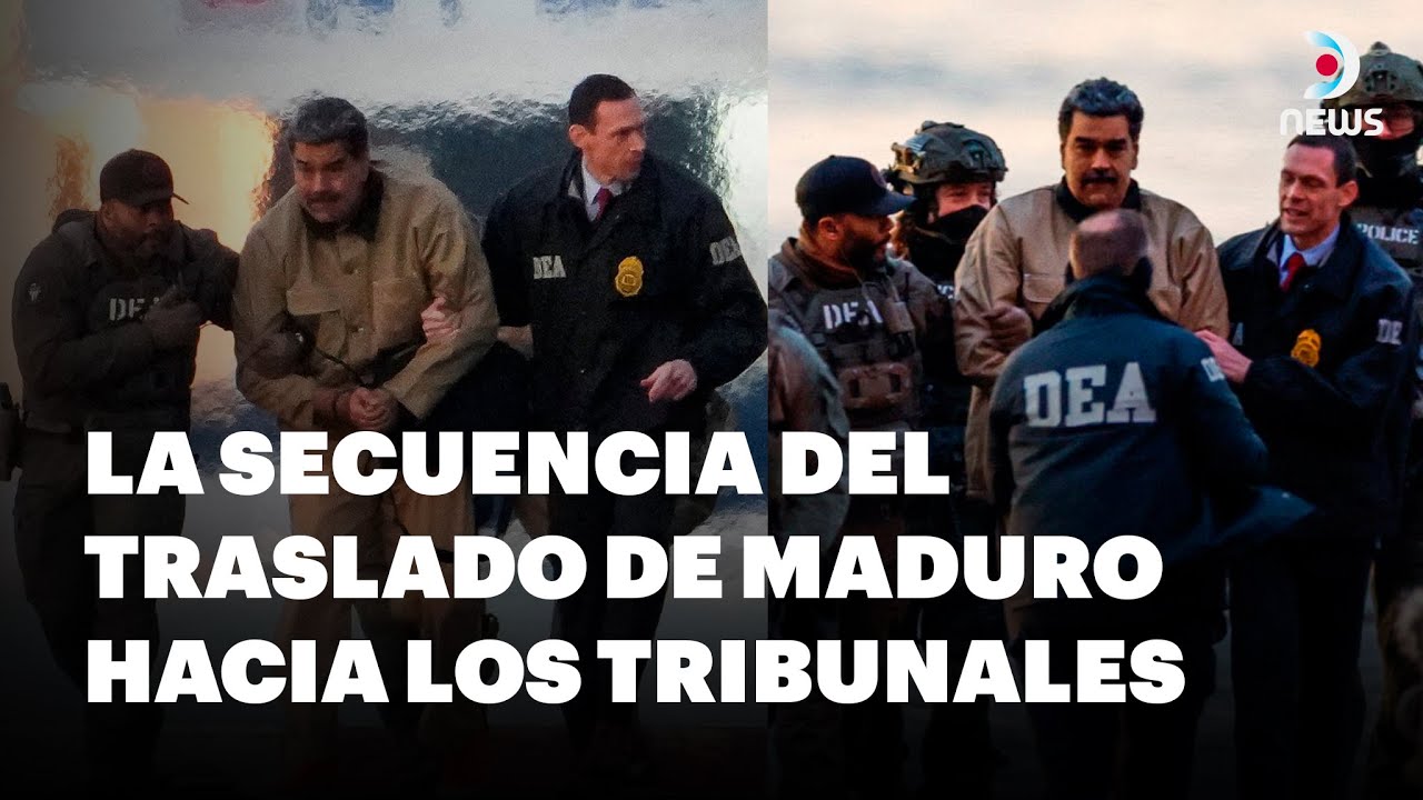 El traslado del dictador Nicolás Maduro desde el Centro de Detención hacia los tribunales | DNews