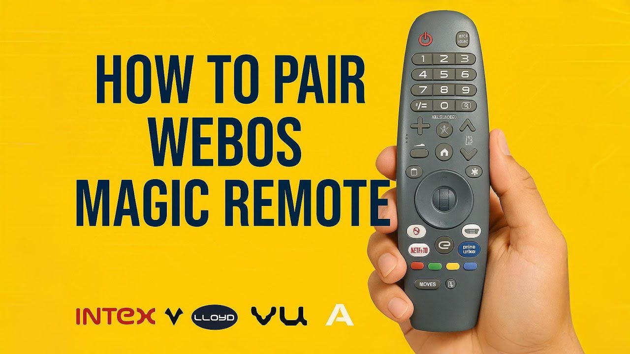 How to Pair WebOS Magic Remote For Lloyd, VU, BPL, Amstrad, Vise, Intex TV ! Full Pairing Guide.