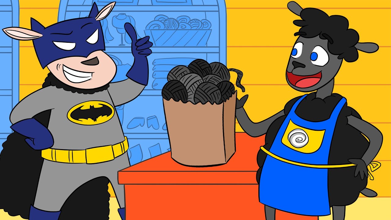 Baa Baa Black Sheep with Batman | Nursery Rhyme for PreSchool Kids | Cool School