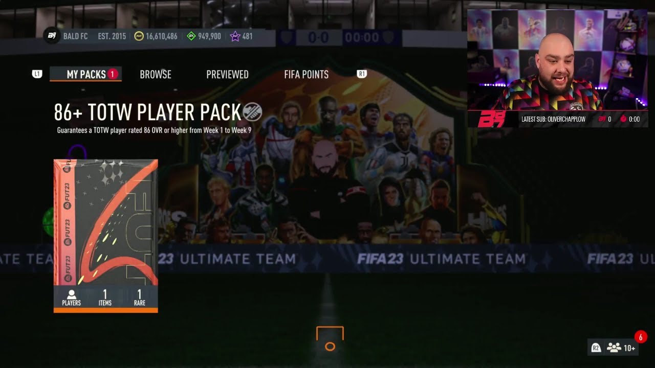 Bateson87 opens New 86+ TOTW Pack