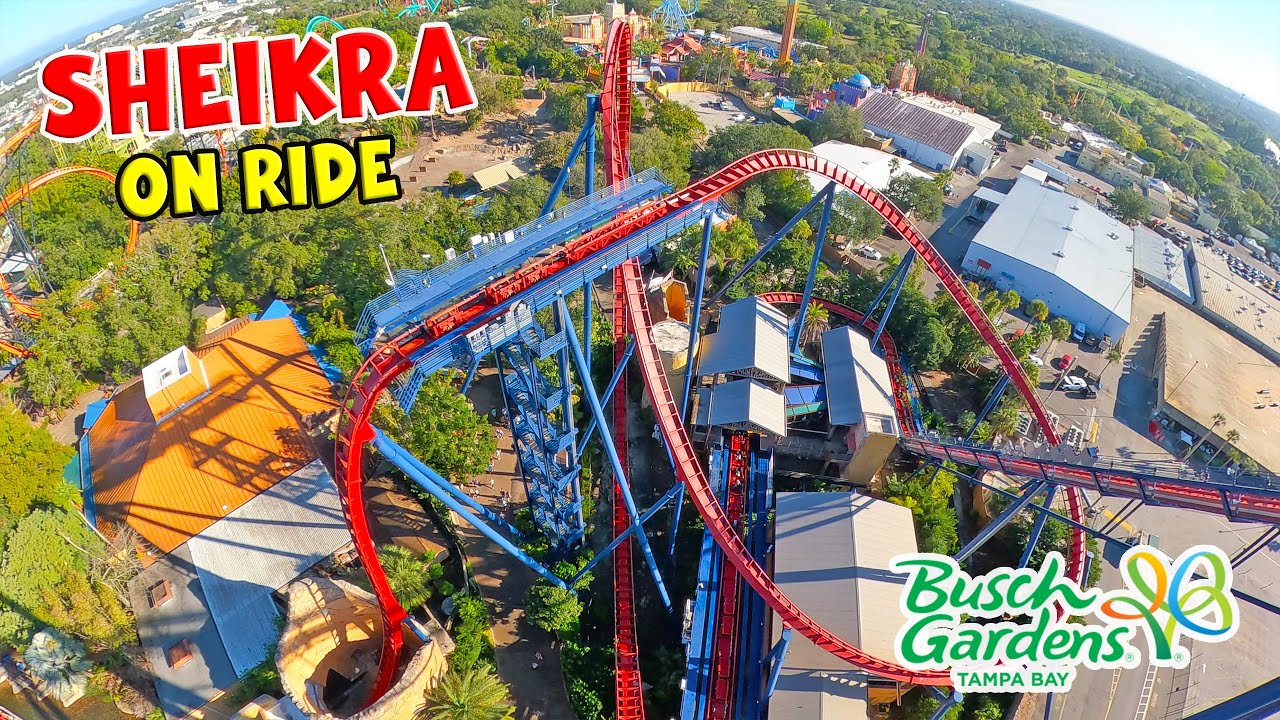 SheiKra Dive Coaster Front Row POV Busch Gardens Tampa Bay (Jan 2026) [4K]