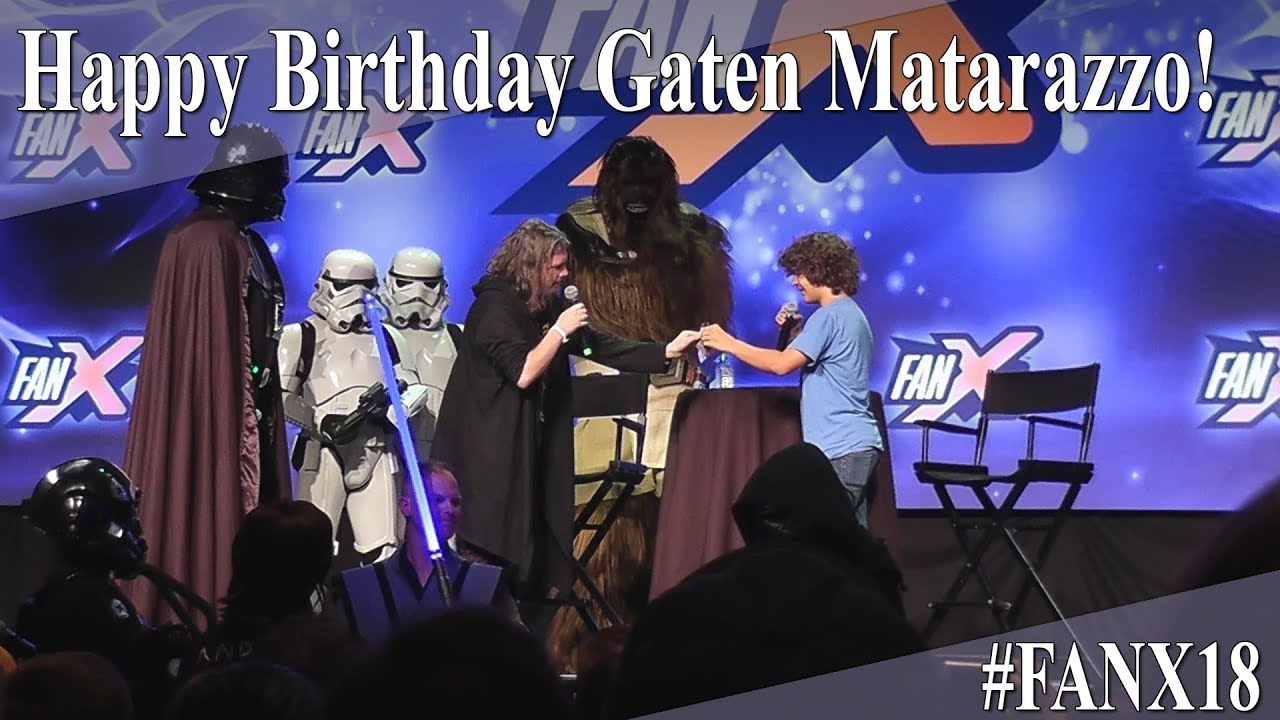 Gaten Matarazzo Gets a Birthday Surprise at FanX18!