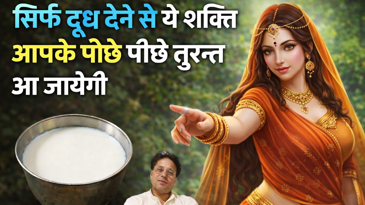 इस तरह सिर्फ दूध देने से ये शक्ति आपके पीछे पीछे तुरन्त आ जायेगी।।बस कम बोल दो चुटकियों में पूरा ।।