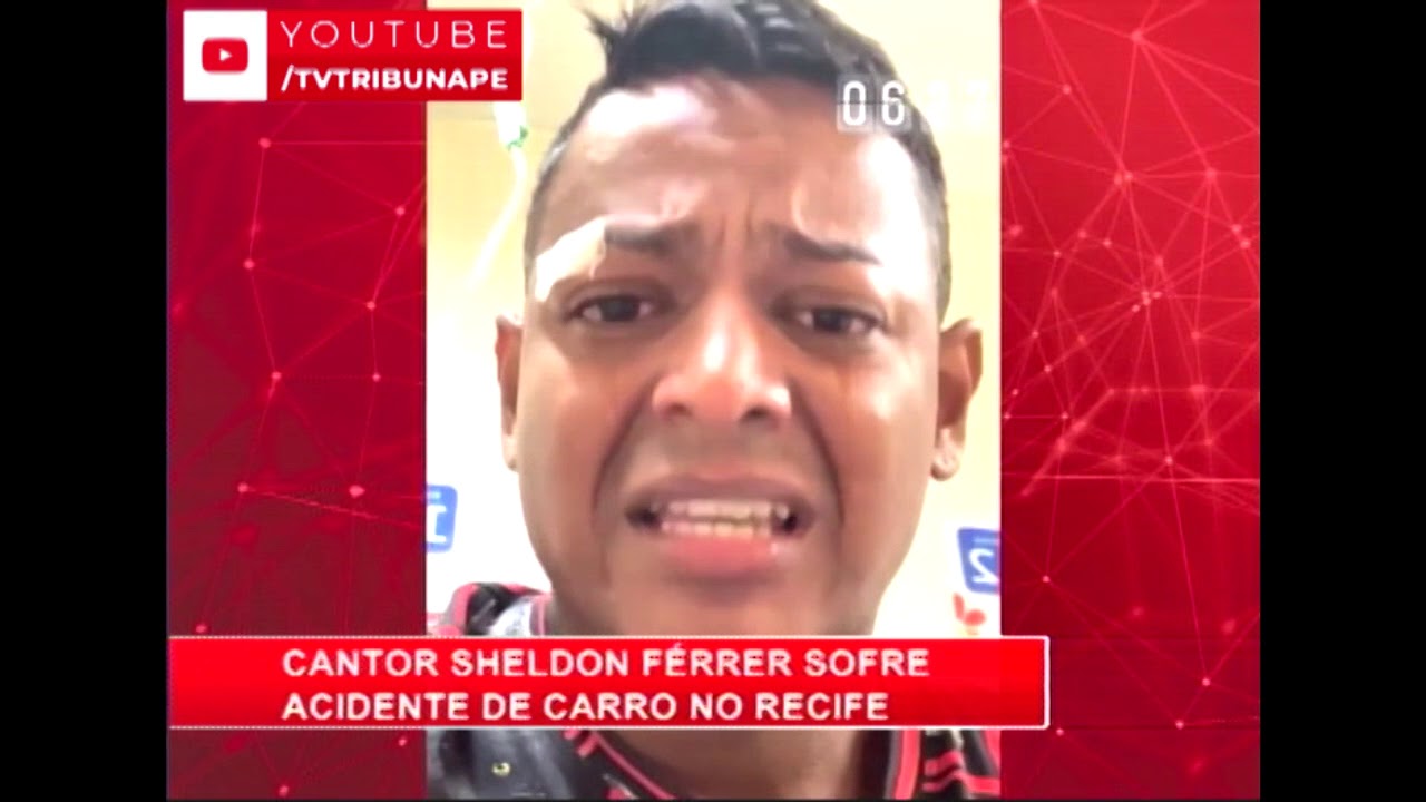 [RONDA GERAL] Cantor Sheldon F&eacute;rrer sofre acidente de carro no Recife