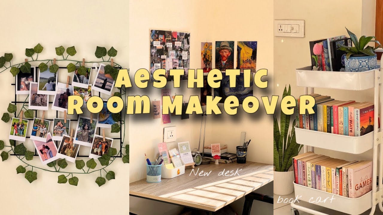 Vlog:24 || Aesthetic Room Makeover | malayalam vlog | room tour | desk makeover