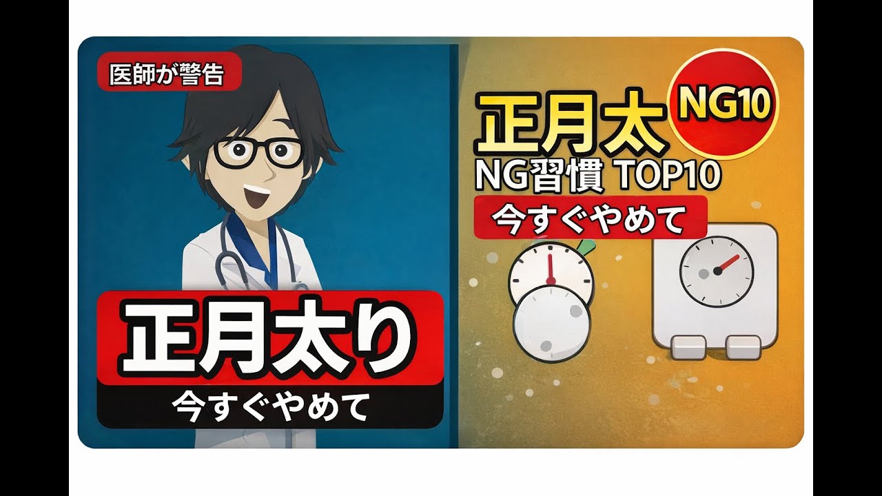 【医師が警告】正月太りの原因TOP10｜知らずに太る習慣を今すぐやめて
