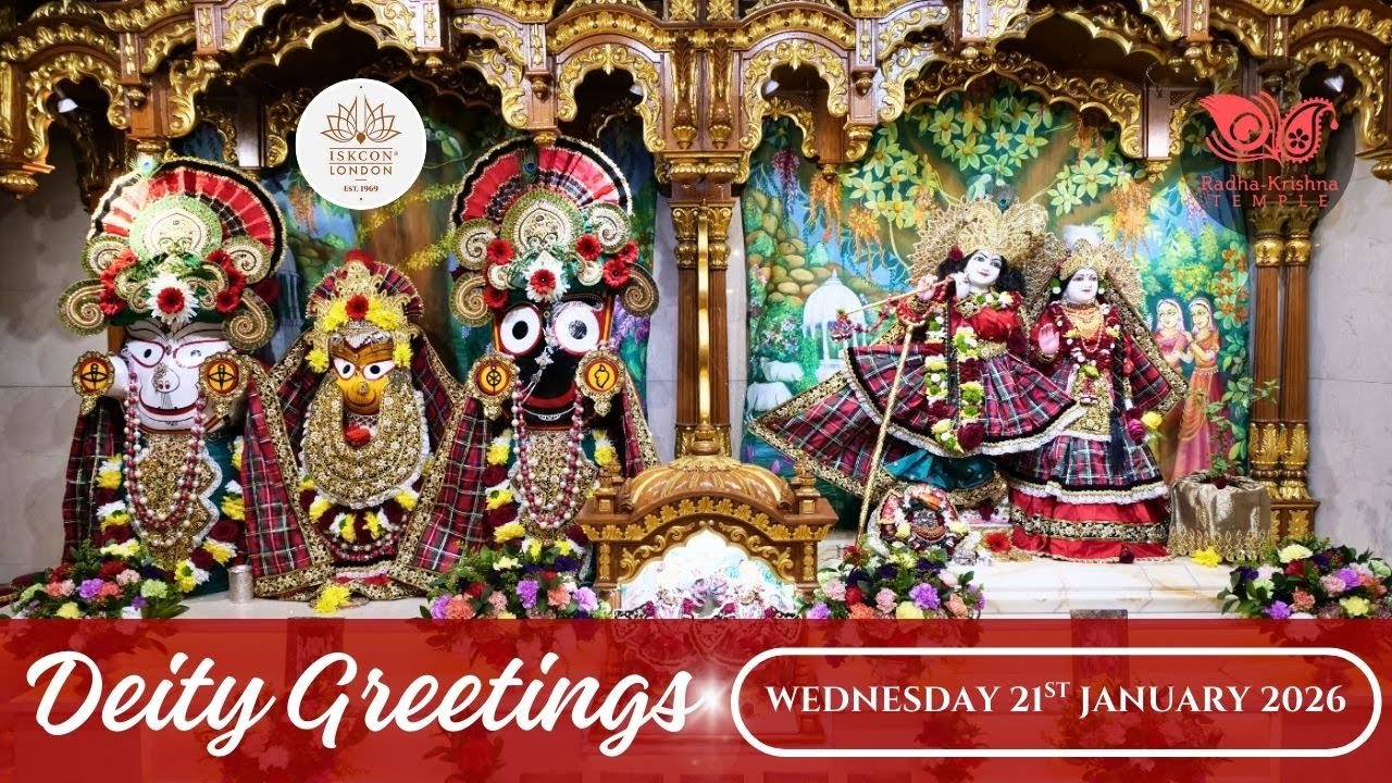 Deity Greetings | Guru Puja | SB 2.6.24-25 Class by HG Aprameya Krsna Das - 21.01.2026