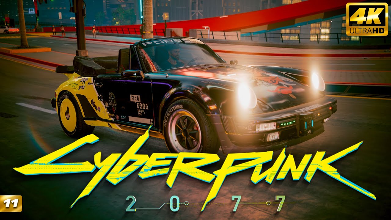 CYBERPUNK 2077 - Приступ киберпсихоза: Дым над водой/Летящая крыша/Два товарища [11ч] 4K