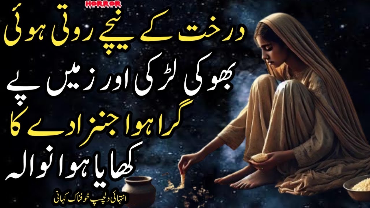 Darakht K Neechay Rot Hui Bhooki Ladki Aur Zameen Pe Gira Hua Jinzzaday Ka Khaya Hua Nawala