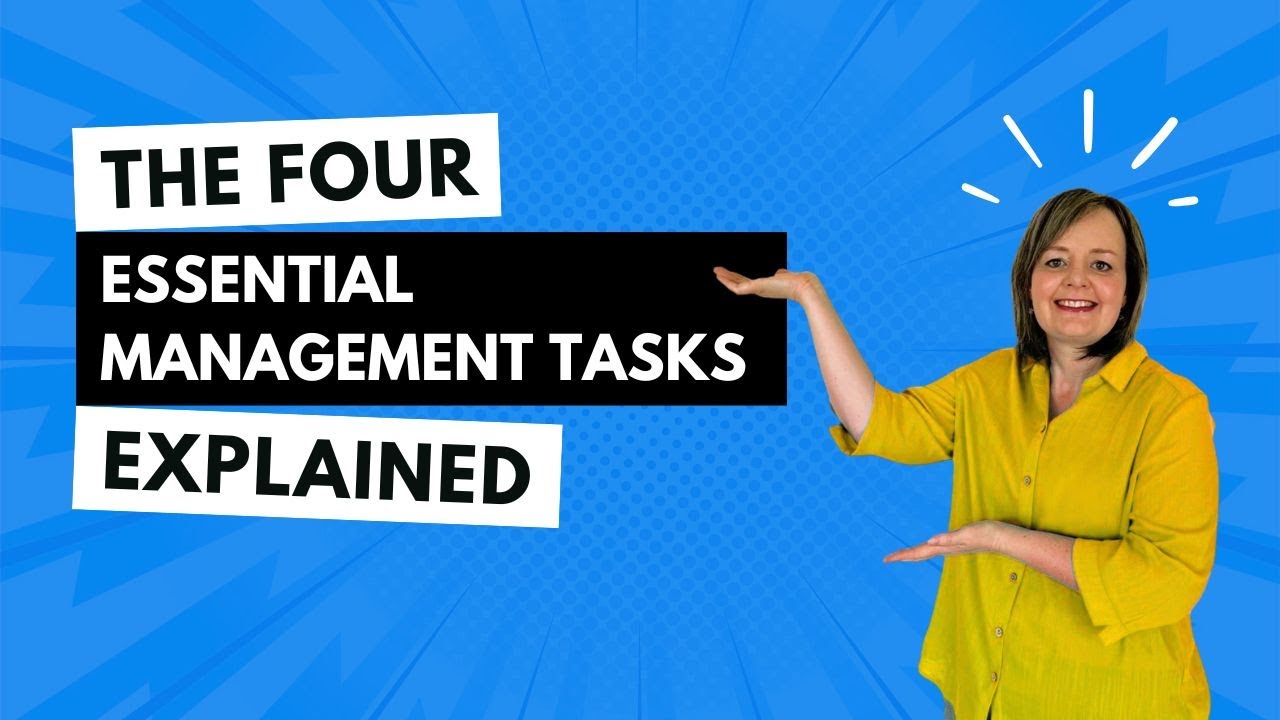 The Four Essential Management Tasks Explained | Planning, Organising, Leading & Controlling