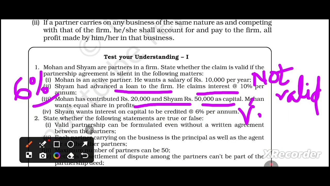 Fixed Capital Account and Fluctuating Capital Account and Profit and Loss Appropriation Account