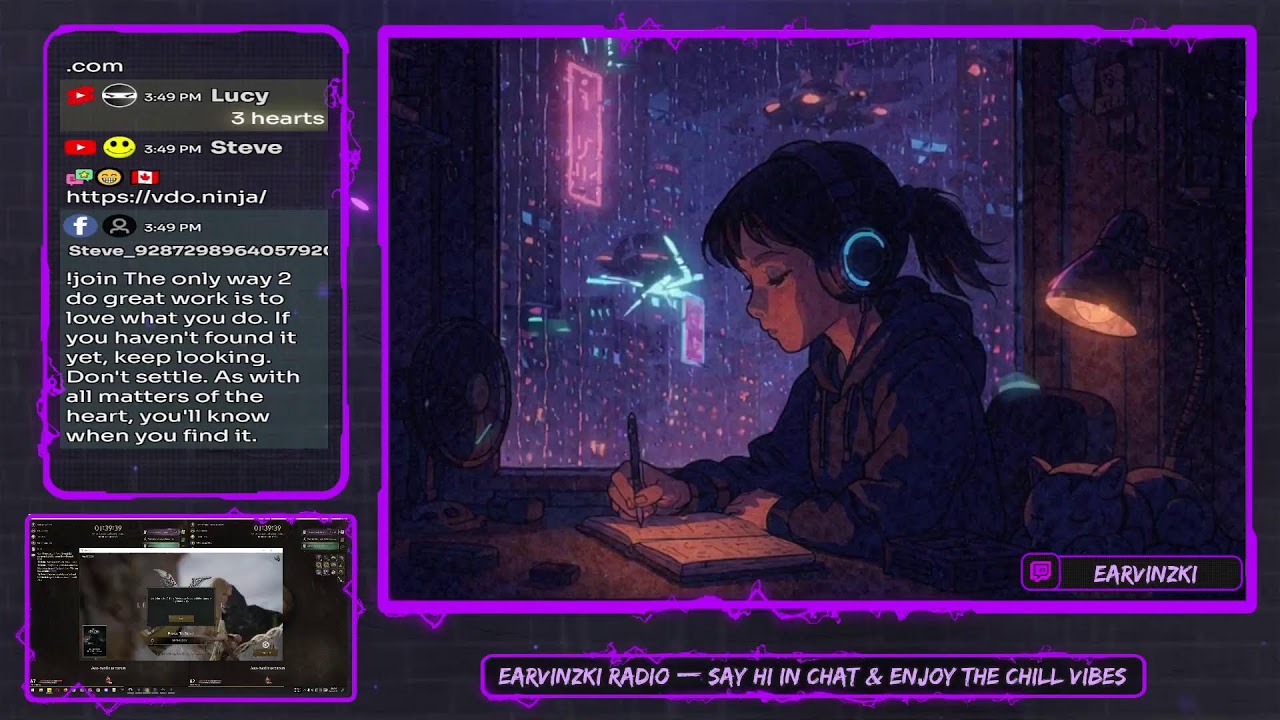 🌧️ Lofi Chill Beats 🎧 | Study • Work • Relax — 10H Live Lofi Radio | NC ⚔️ YMIR