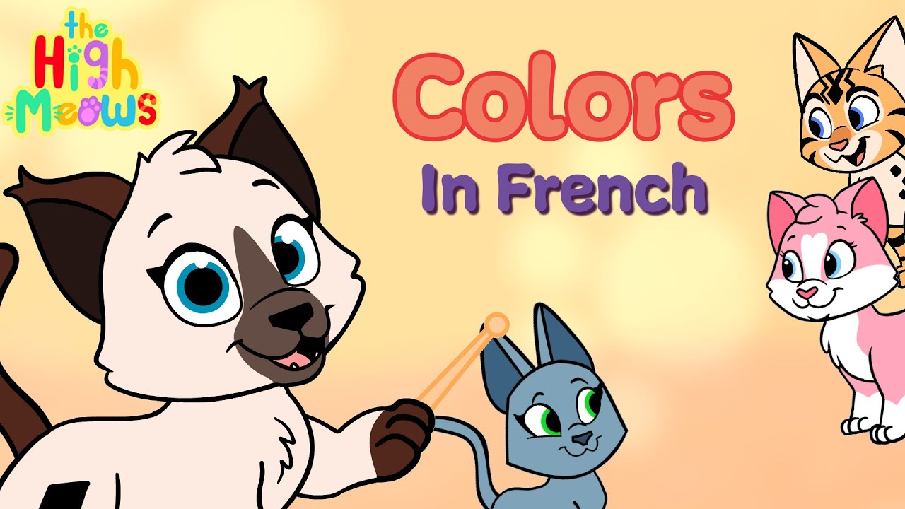 French Colors & Patterns with Alice the Kitten 🐱 | Preschool French Lesson + Song