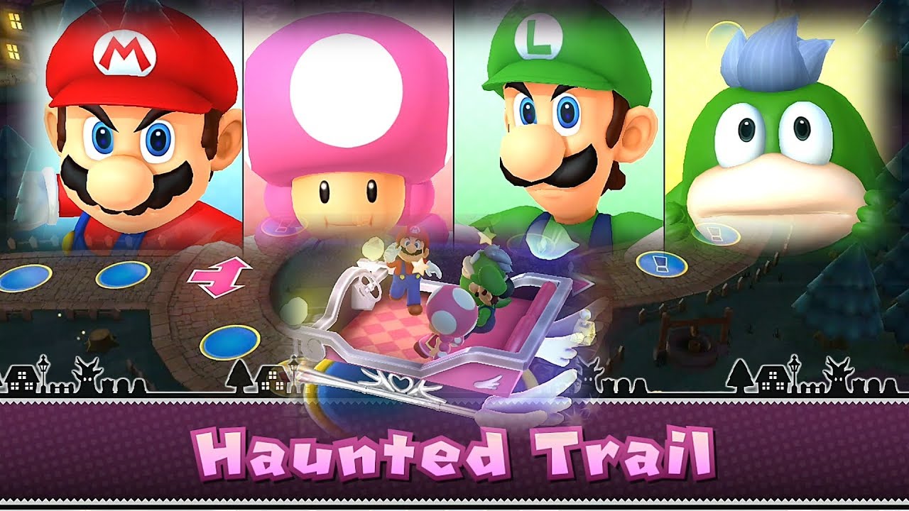 Mario Party 10 Haunted Trail ◆Mario vs Toadette vs Luigi vs Spike #3