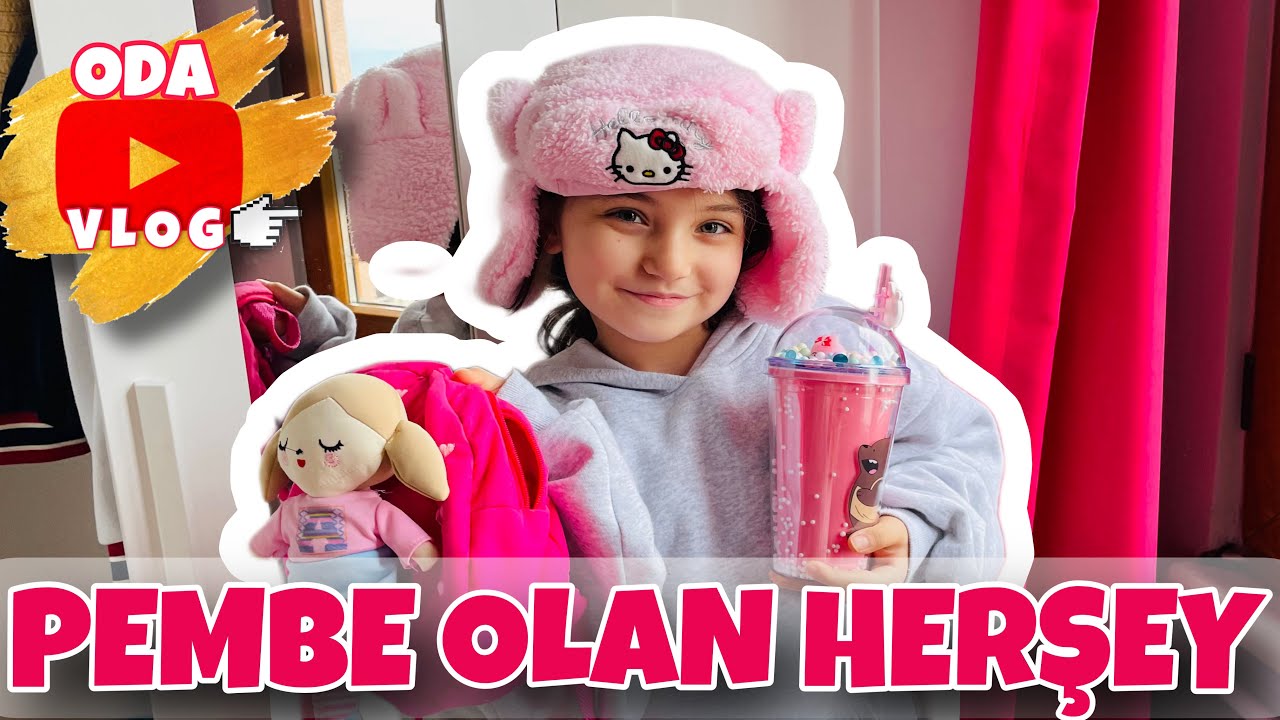ODA VLOG | DERİN’İN ODASINDA Kİ PEMBE OLAN TÜM ÜRÜNLER