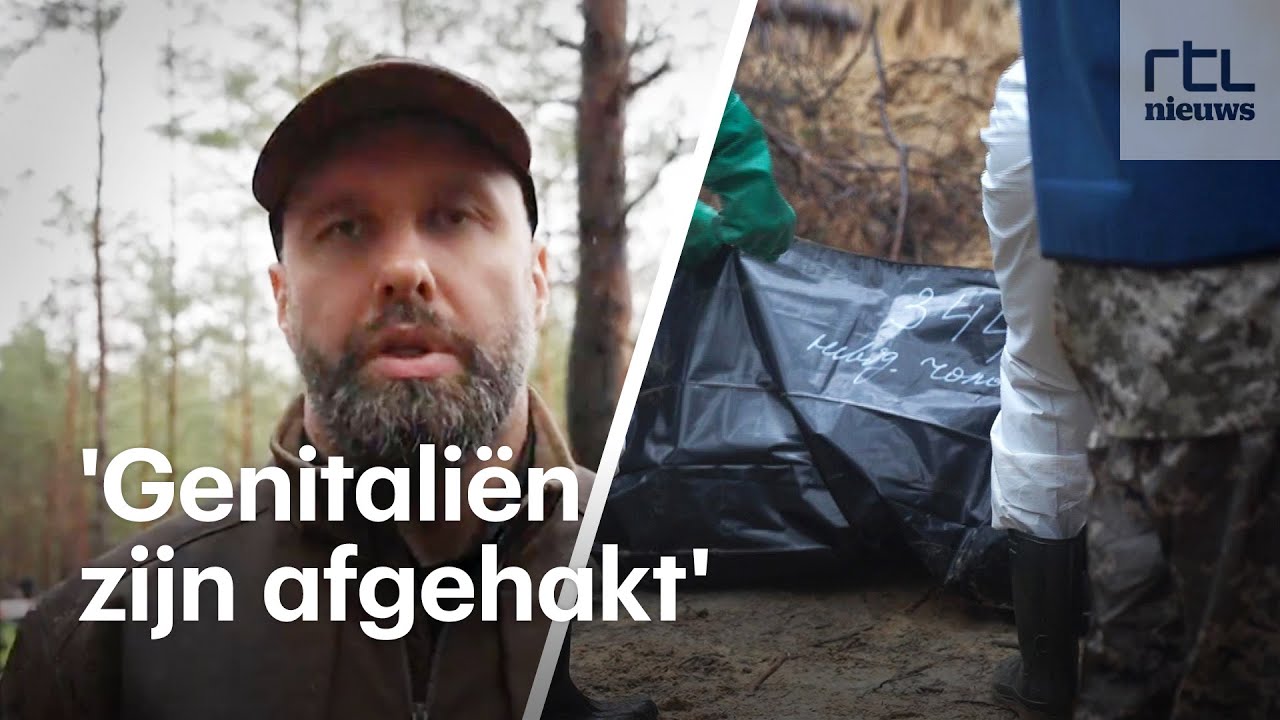 Lichamen massabegraafplaats Oekra&iuml;ne opgegraven, onderzoek naar oorlogsmisdaden