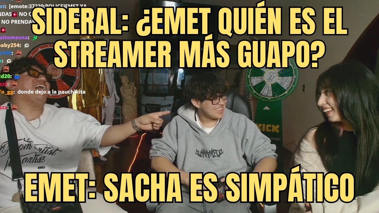 SIDERAL LES HACE PREGUNTAS PICANTES A SACHA Y EMETSUKI 😳