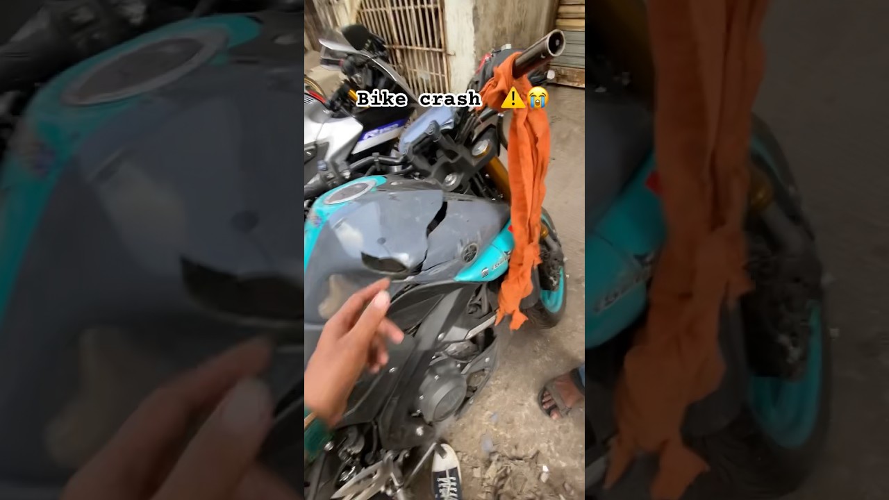 Mt15 Crash ‼️⚠️😭🫣|| #mt15 #accident
