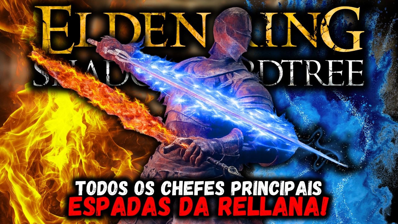 ENFRENTANDO TODOS OS CHEFES COM AS ESPADAS DA RELLANA! UMA DAS BUILDS MAIS LEGAIS! ELDEN RING E DLC!